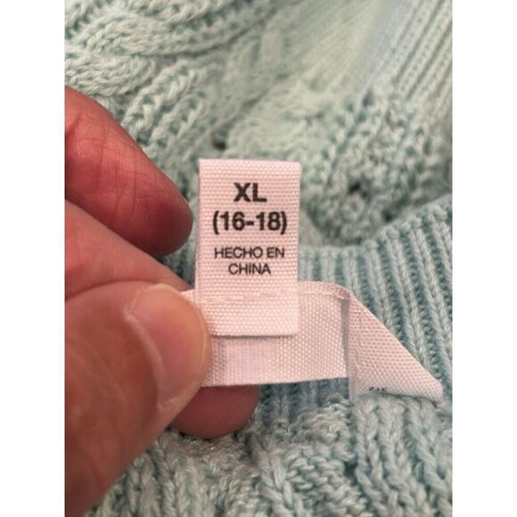 Time and Tru Sweater Tank Top Mint Green Women's XL (16-18) - Picture 4 of 6